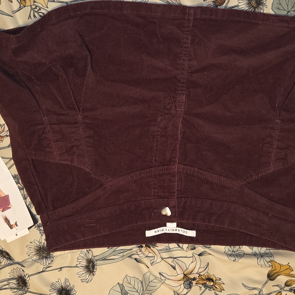 Celebrity Pink Burgundy Mini Skirt